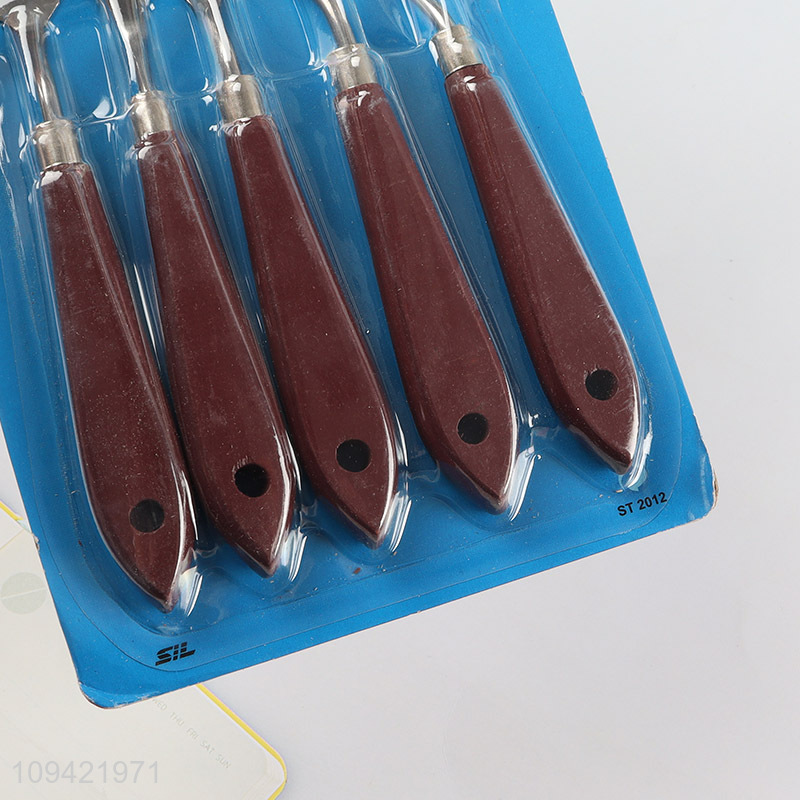 Top sale 5pcs palette knife set for art drawing