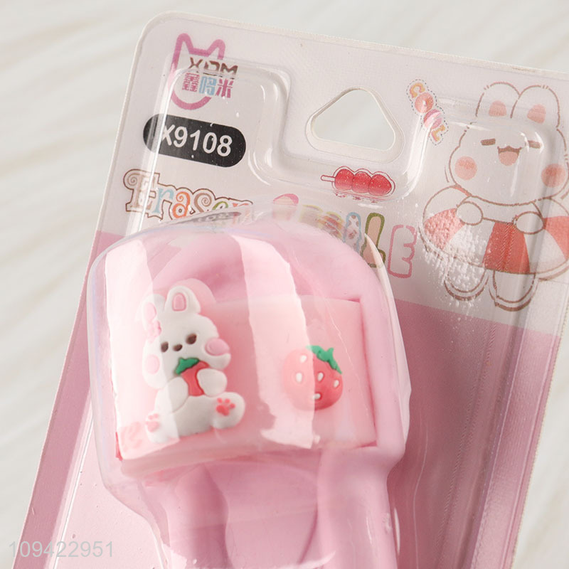 New arrival  big rabbit slipper design cute eraser