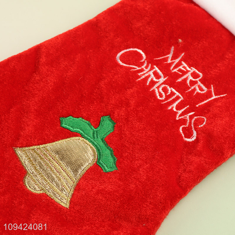 Best selling christmas decor polyester christmas stocking