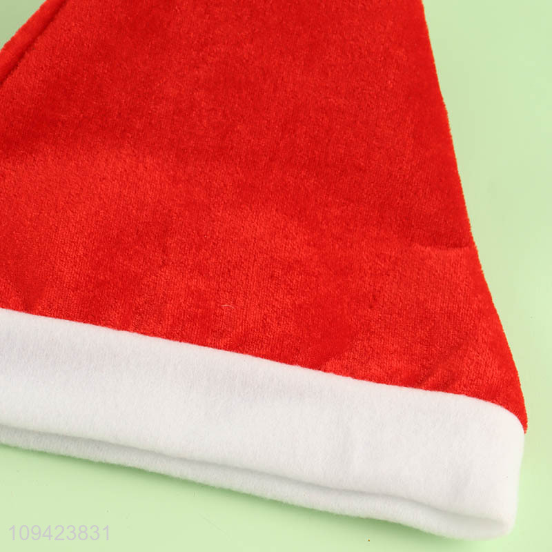 China wholesale christmas party polyester christmas hat