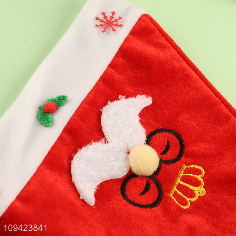 Low price adult christmas party polyester christmas hat