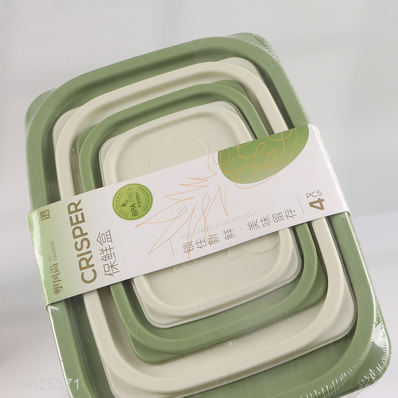 Hot products 4-piece food storage preservation box