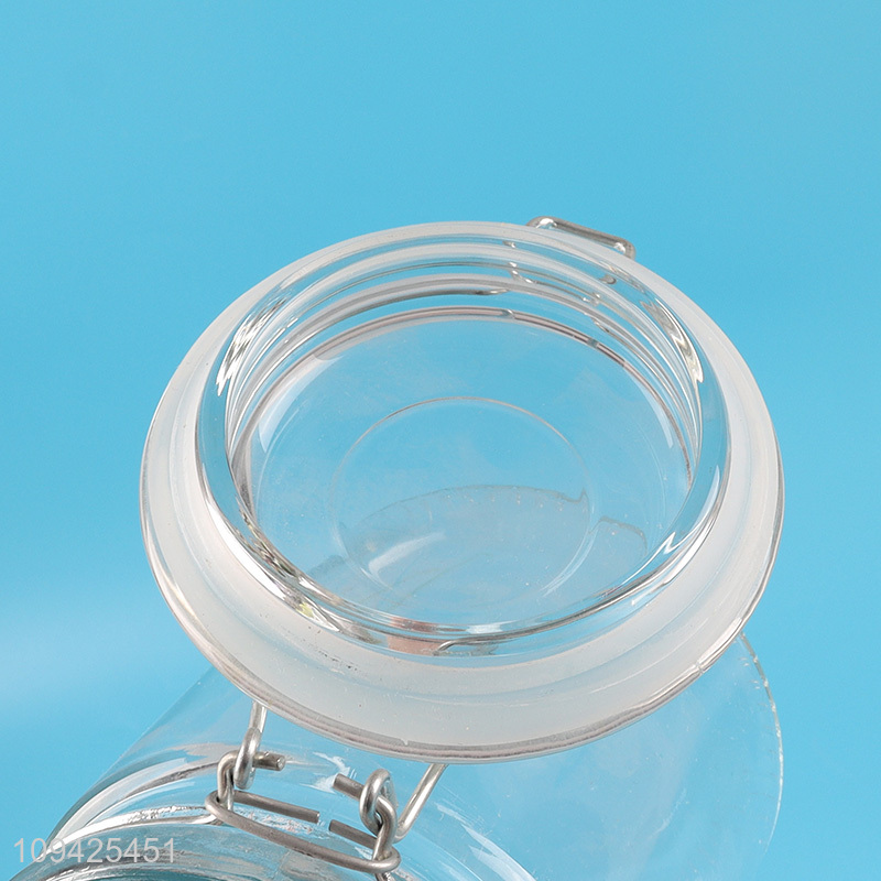 New arrival  clear glass sealed storage jar