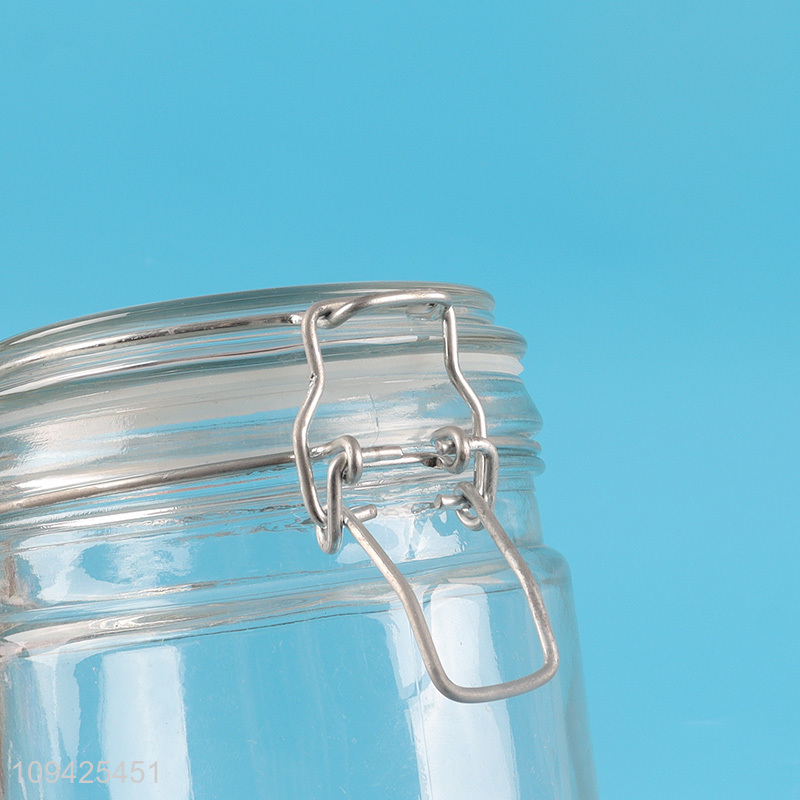 New arrival  clear glass sealed storage jar