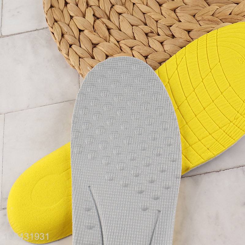 Good price comfortable foam dot bamboo fabric insole,