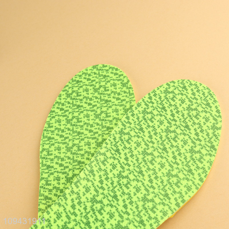 Good selling foam dot printed bamboo fabric insole