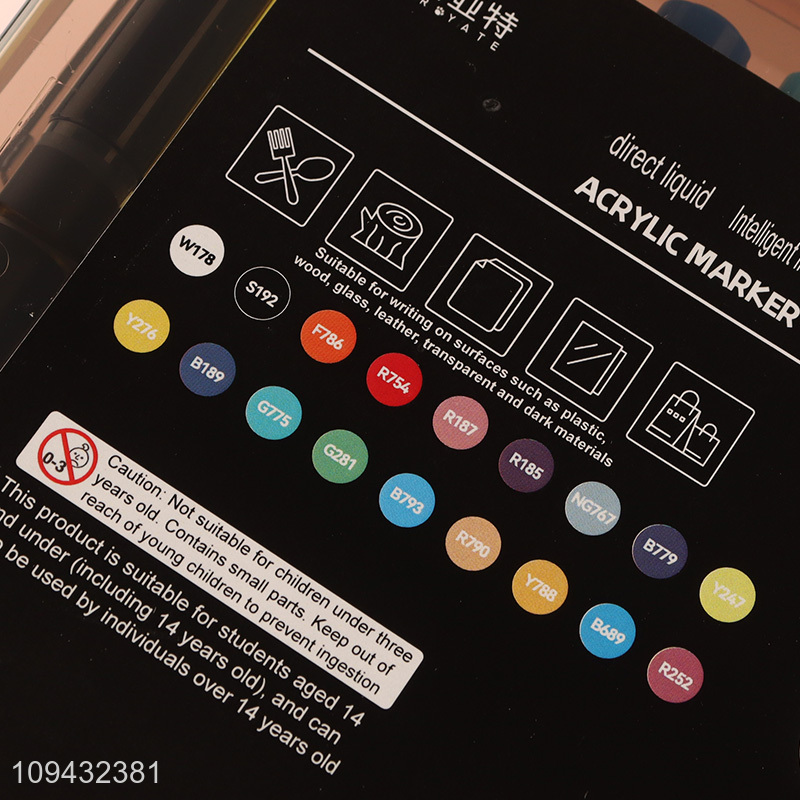 Low price quick-dry direct liquid acrylic marker pen