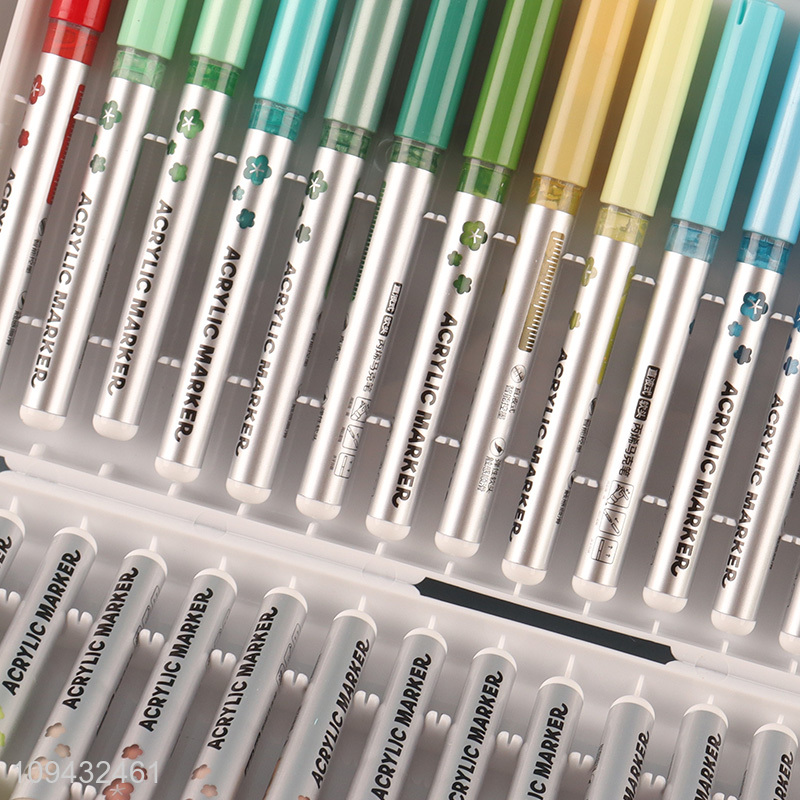 New arrival  rich pigment direct liquid acrylic marker pen