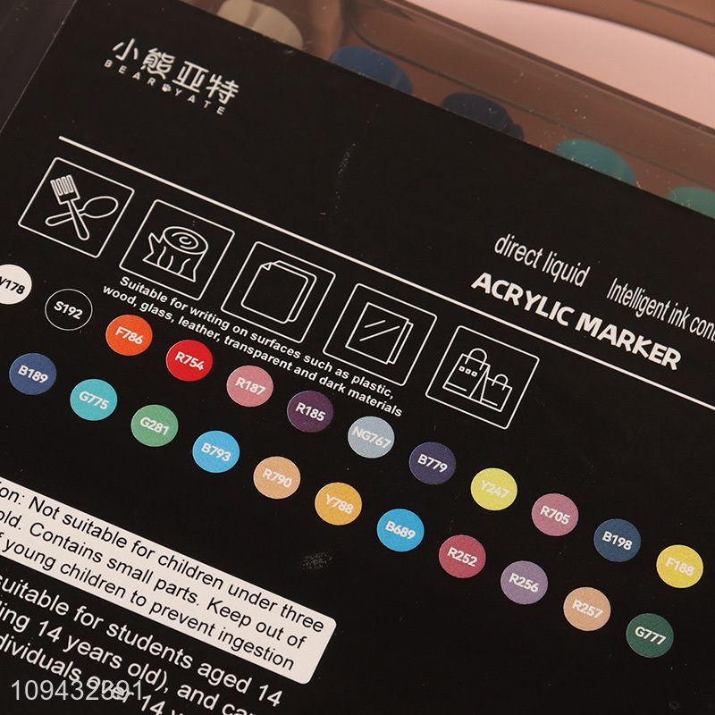 China supplier stationery direct liquid acrylic marker pen