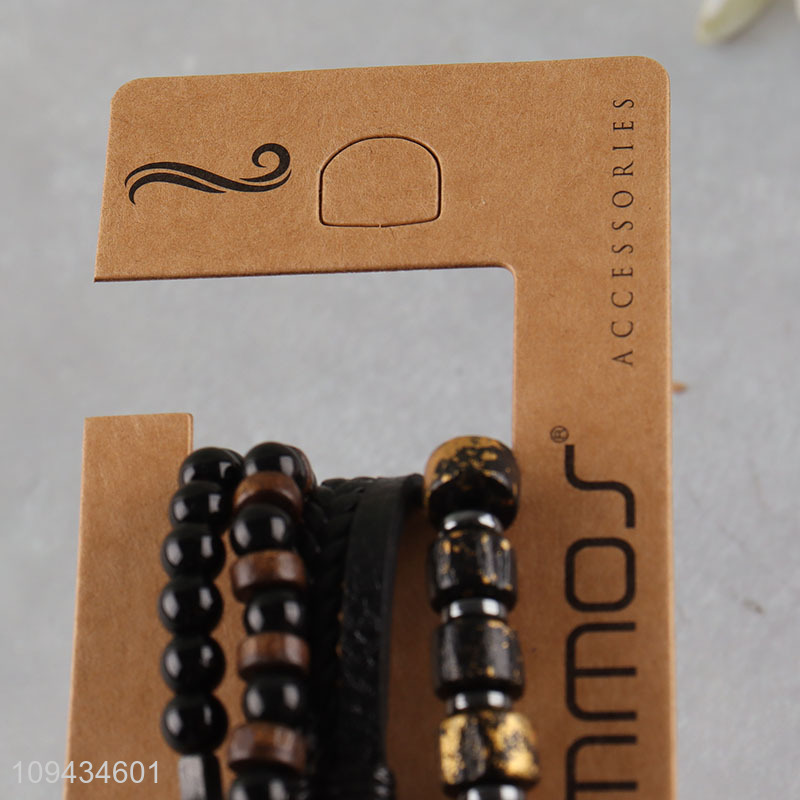 New product jewelry beaded braided bracelet set