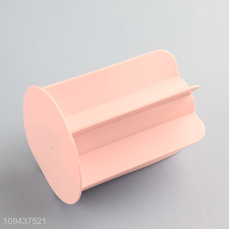 Multi-Compartment Rotating Desk Organizer Pen Holder