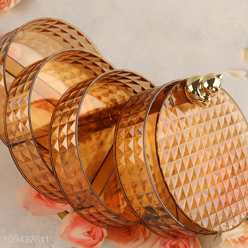 Fashion 4-Layer Rotating Candy Box With Cat Handle