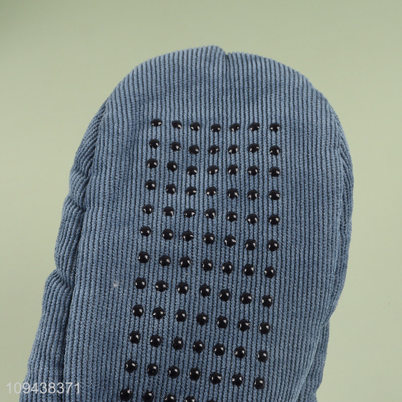 Good sale anti-slip polyester home floor slippers wholesale
