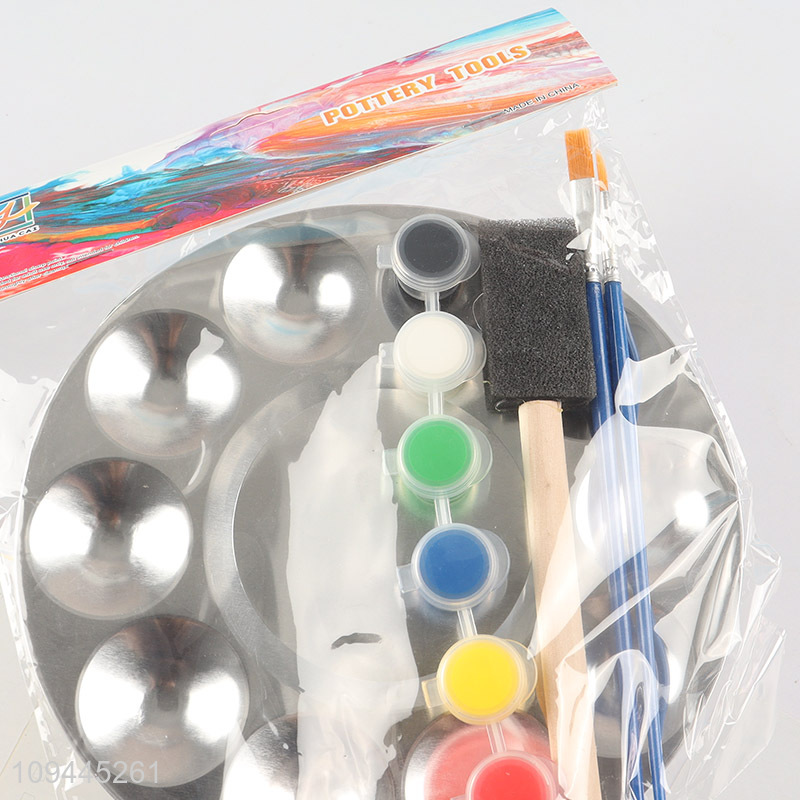 Wholesale professional paint palette painting brushes set