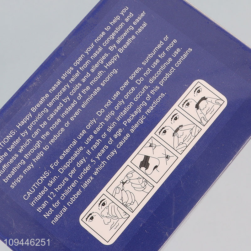 Wholesale drug free nasal strips for snoring relief