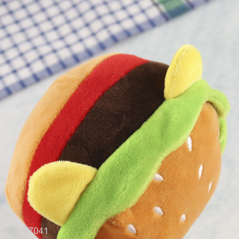 Popular products hamburger shape pet chew toys