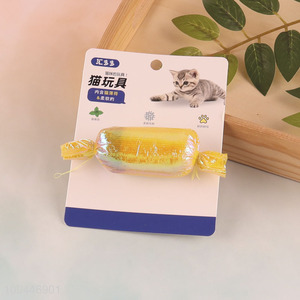 Wholesale candy shape catnip cat play toy