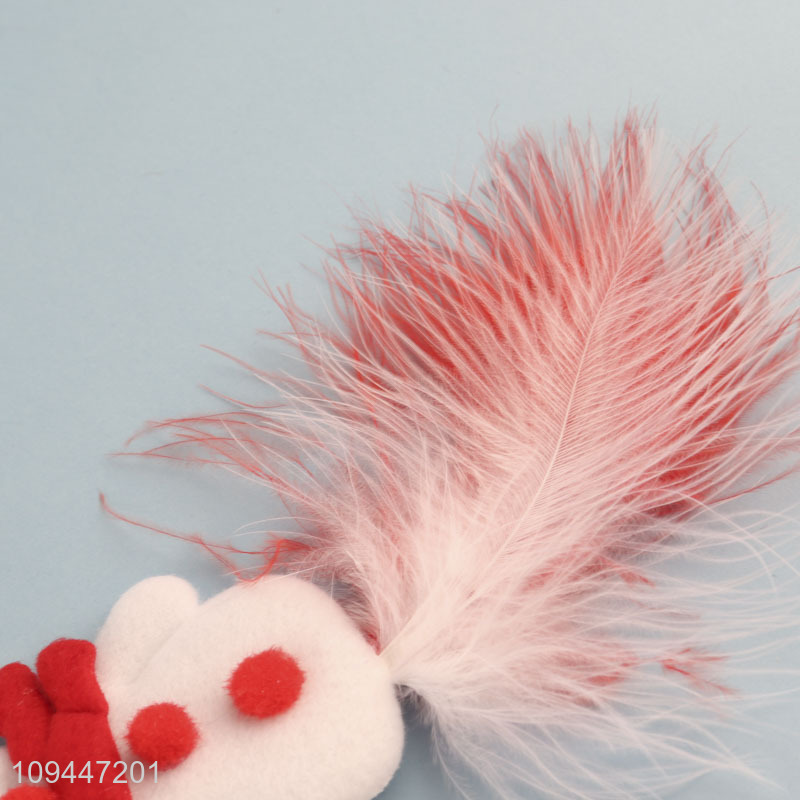 New arrival snowman cat teaser toy interactive toys