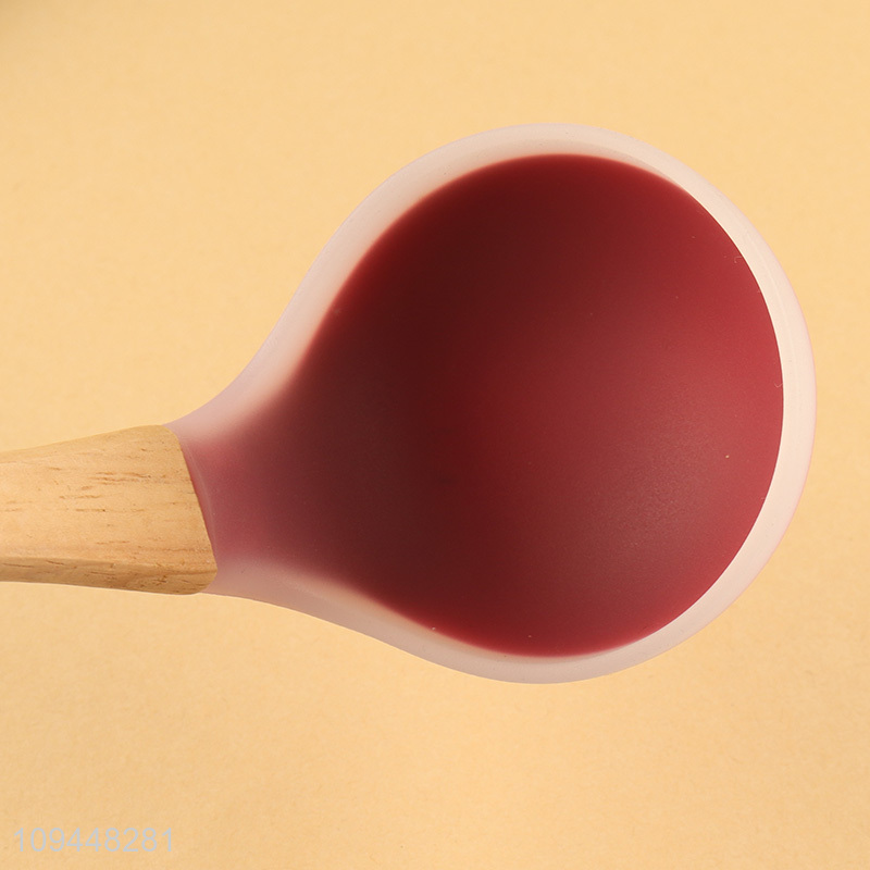 Hot products kitchen utensil wooden handle soup ladle