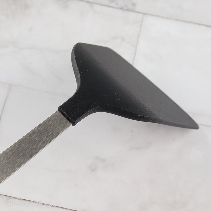 Factory price black nylon kitchen cooking spatula