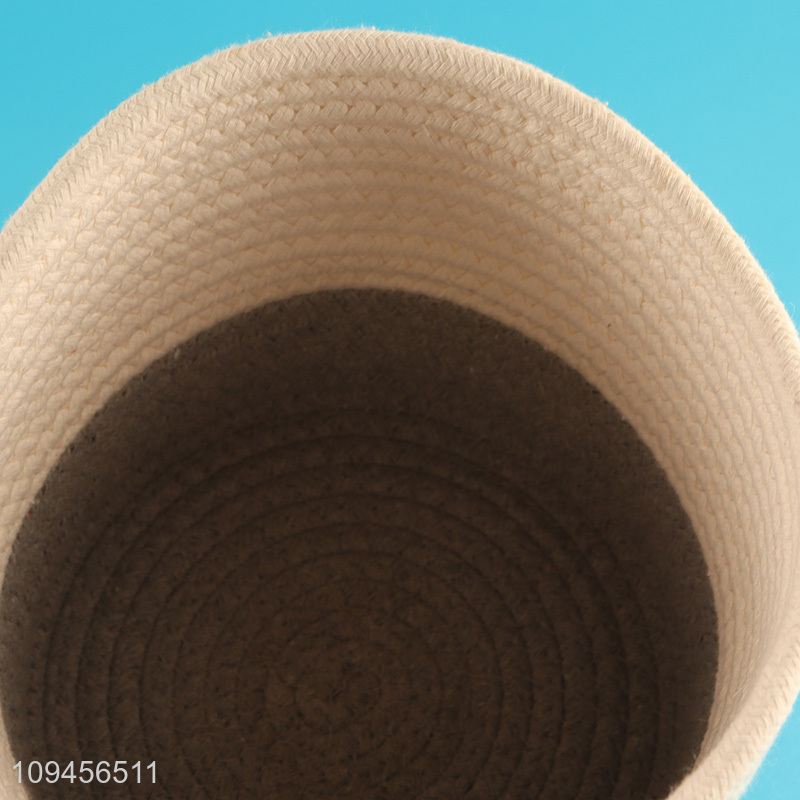 New arrival cotton rope woven storage basket