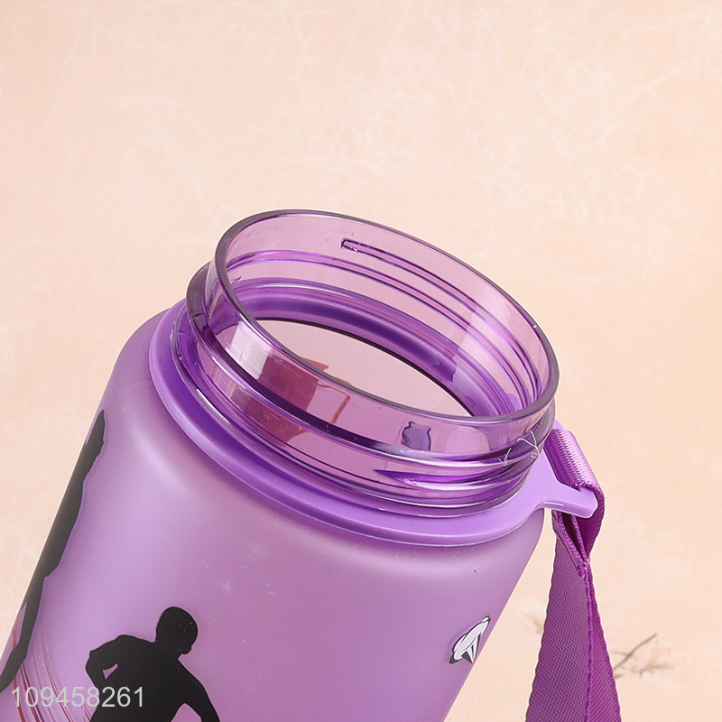 Top selling printed water bottle drinking bottle with straw