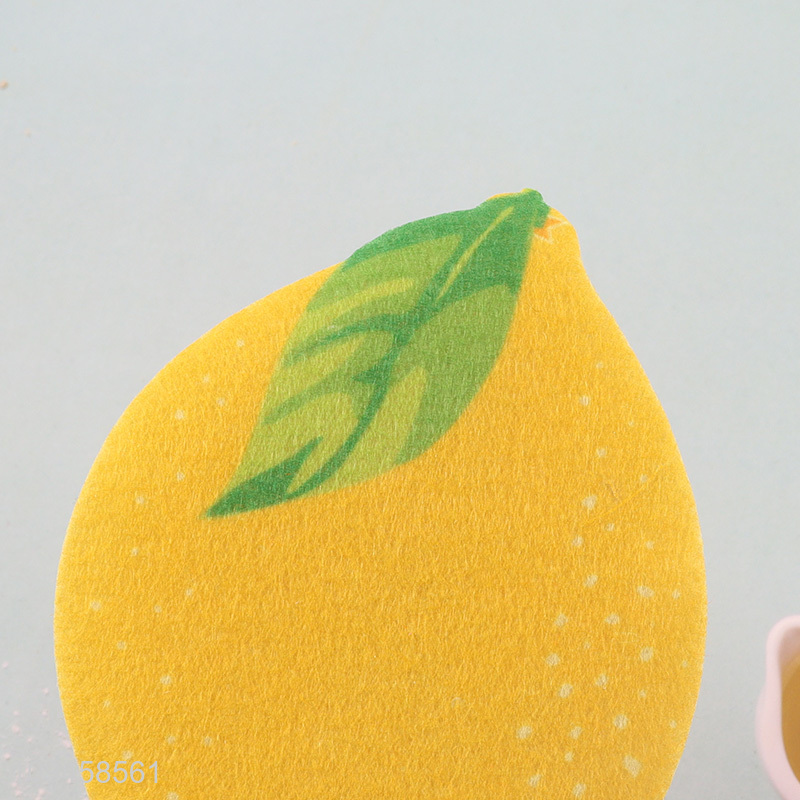 New product lemon shape kitchen dishwashing sponge