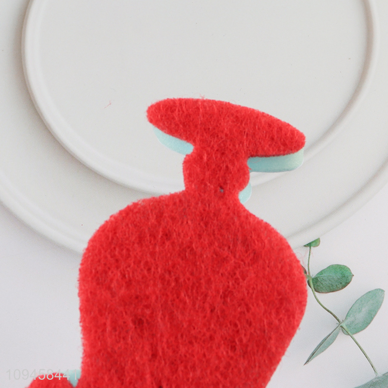 Hot sale cocktail shaped cleaning sponge for kitchen