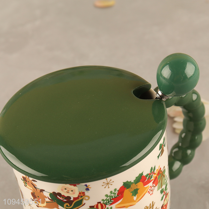 China supplier christmas series ceramic water cup drinking cup