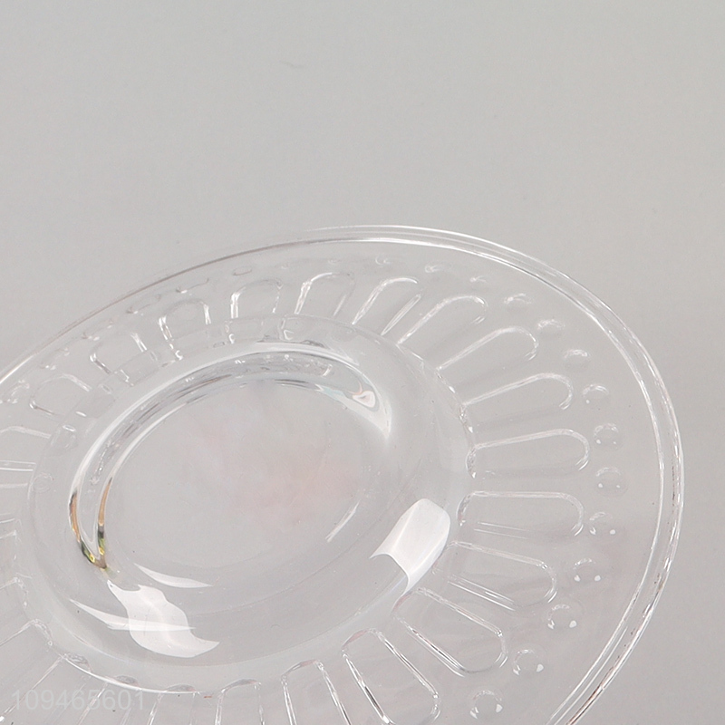 Hot selling round clear mini tableware saucer
