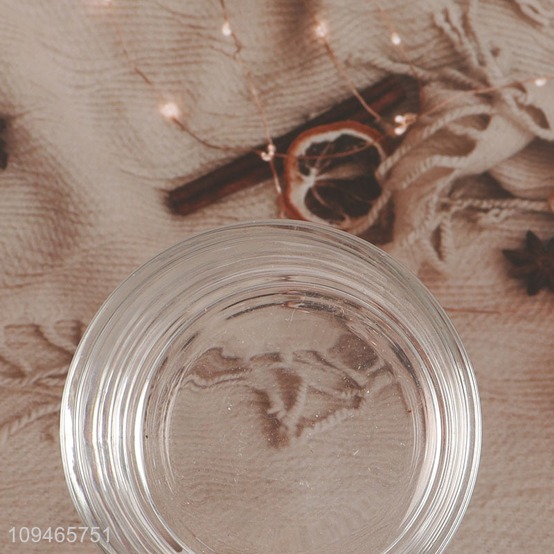 Top sale round clear glass salad bowl