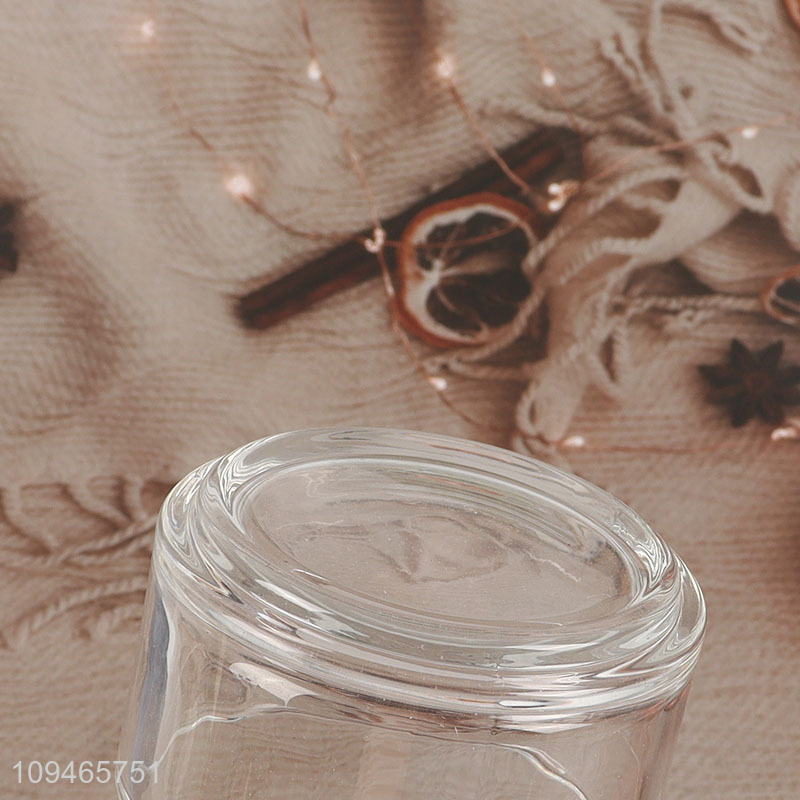 Top sale round clear glass salad bowl