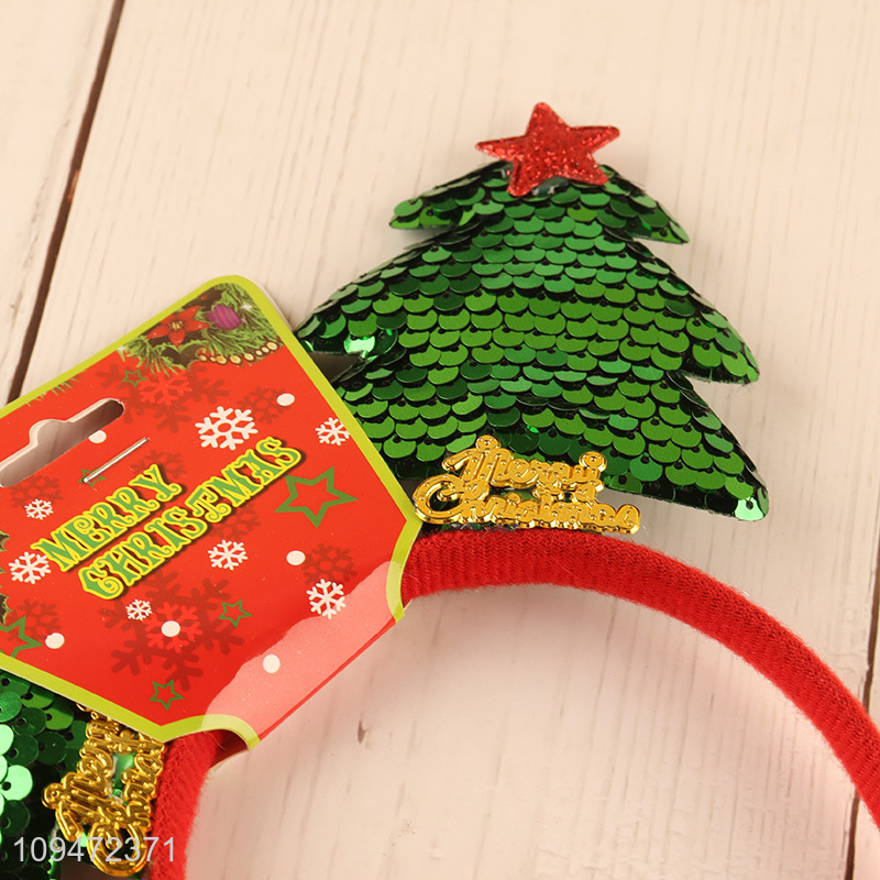 China wholesale decorative christmas hair hoop hair accessories