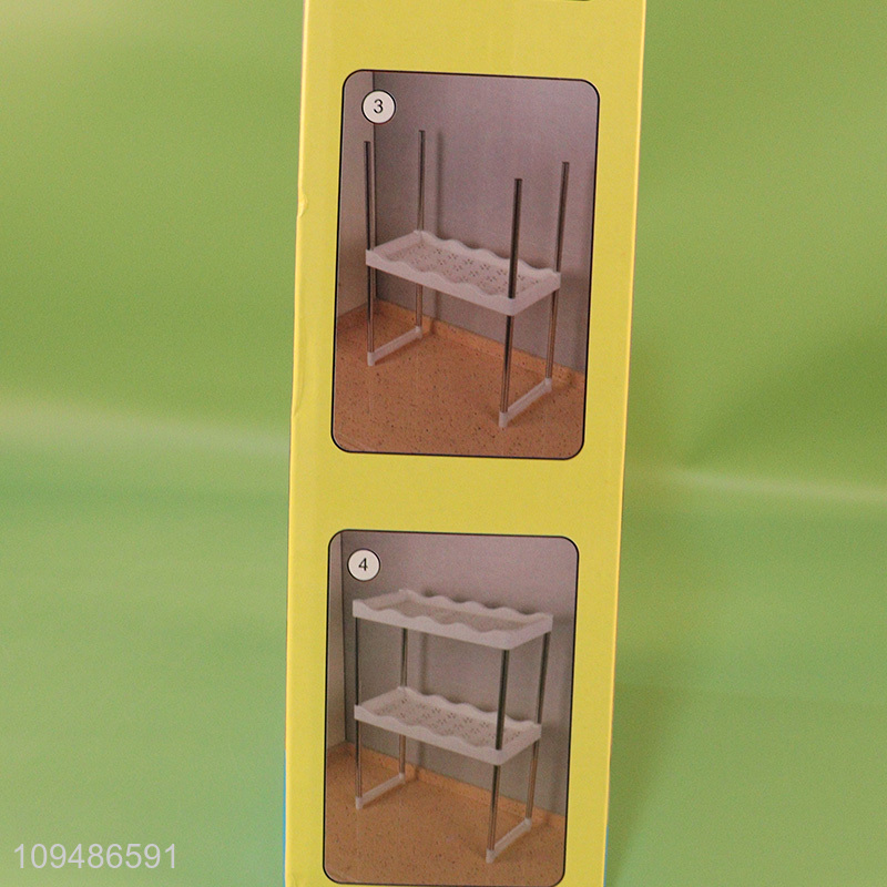 New arrival 2-layer kitchen spice rack storage rack