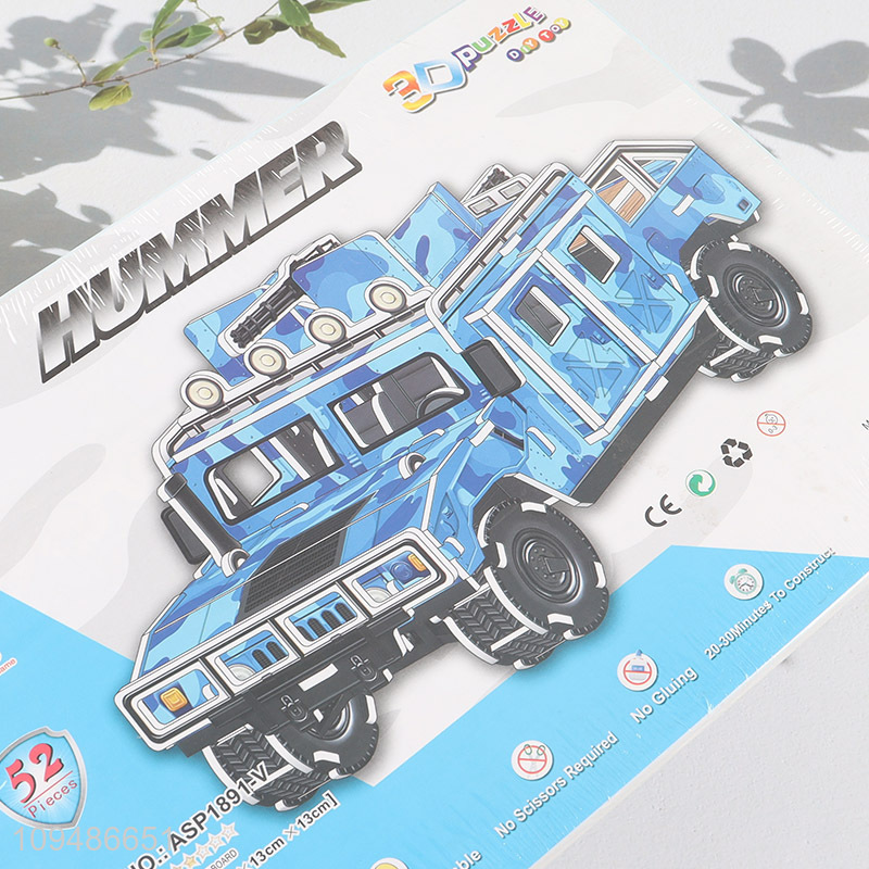 China products diy children 3d paper puzzle toy