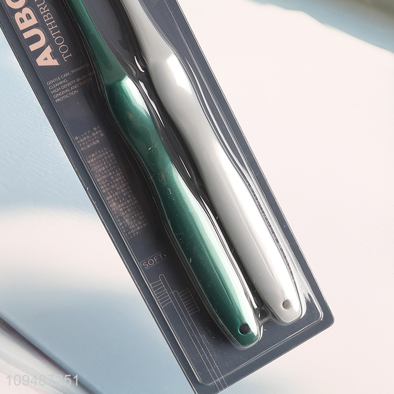 Low price 2pcs portable toothbrush set for adult