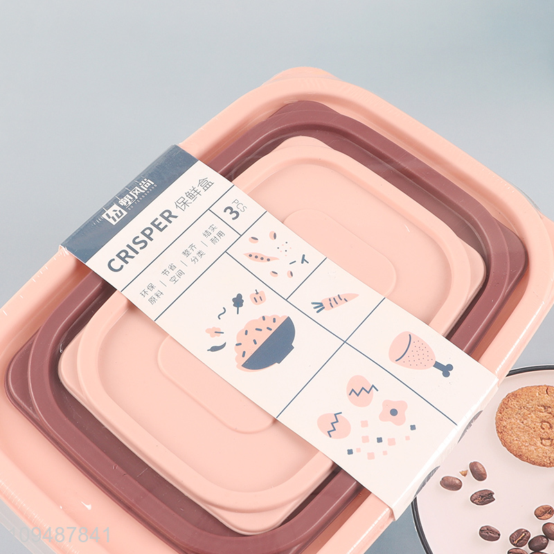Top selling 3pcs food container preservation box set