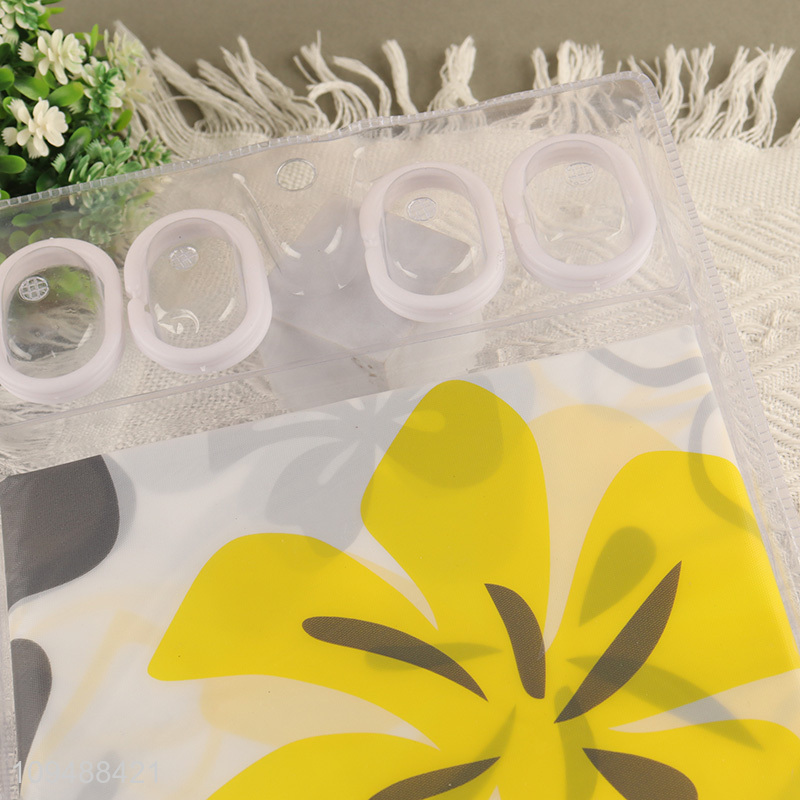 Low price PE shower curtain for bathroom