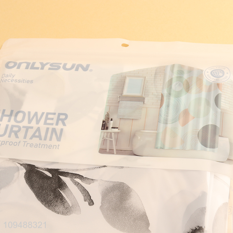Hot sale printed PEVA shower curtain wholesale