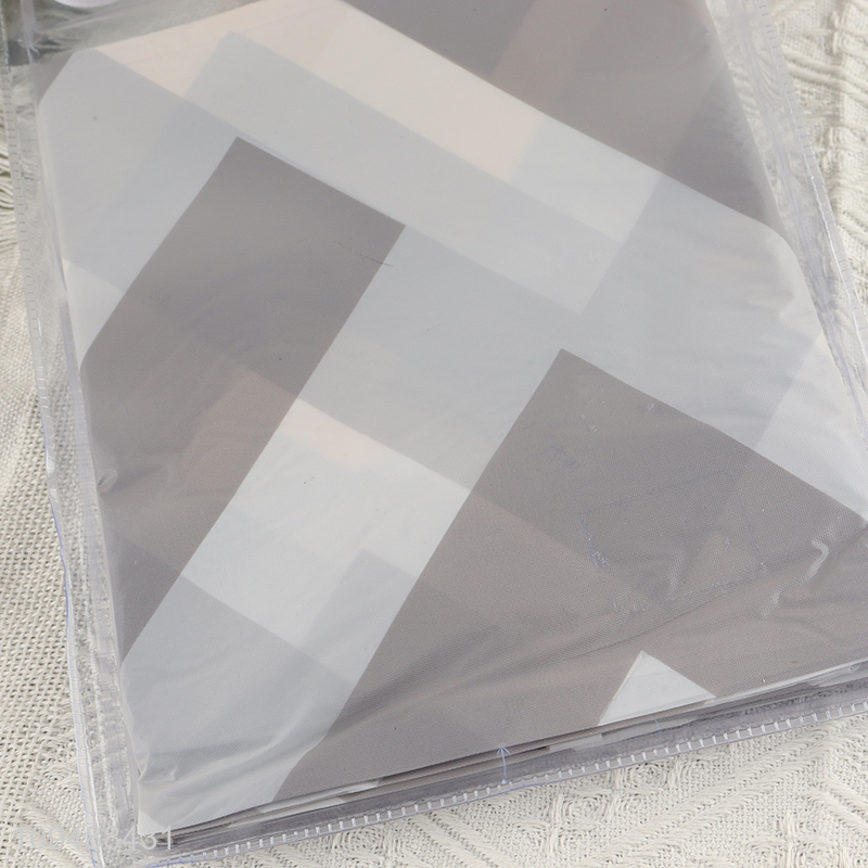 Latest products   PE shower curtain with hook