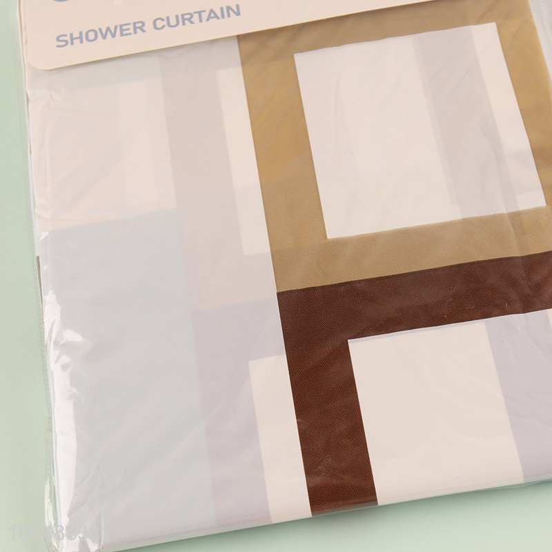 China wholesale waterproof PE shower curtain for home