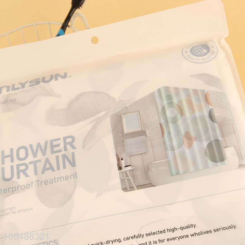 Hot sale printed PEVA shower curtain wholesale