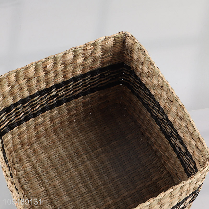 Latest products   seagrass storage basket for household