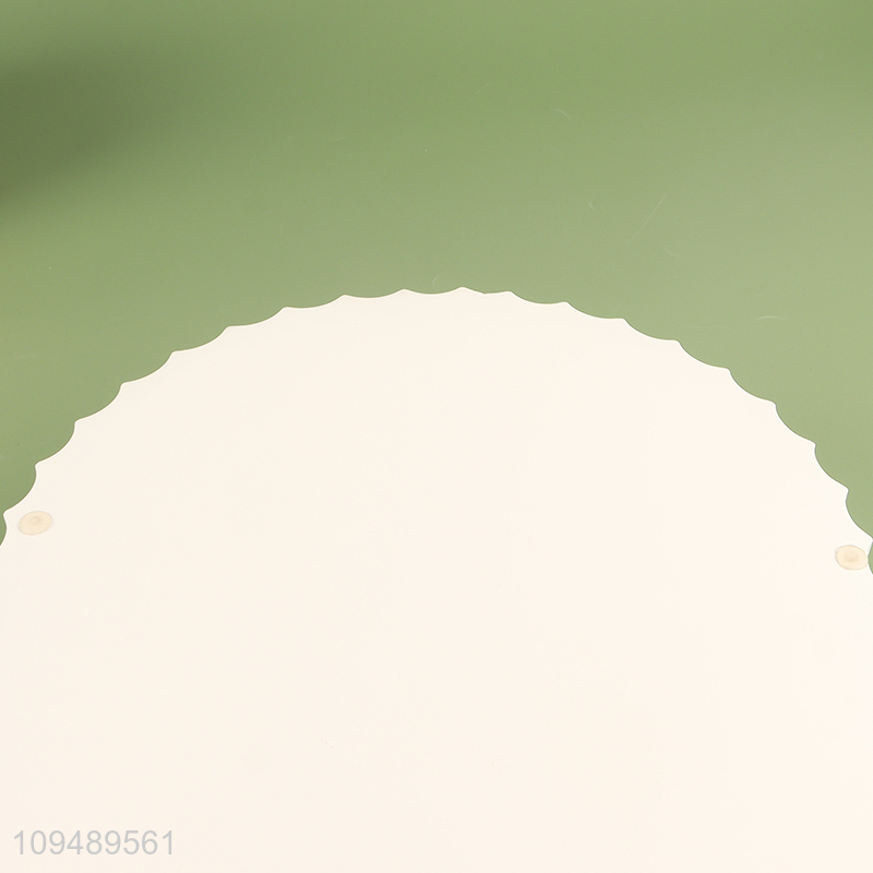 Top selling white oval ribbed serving tray