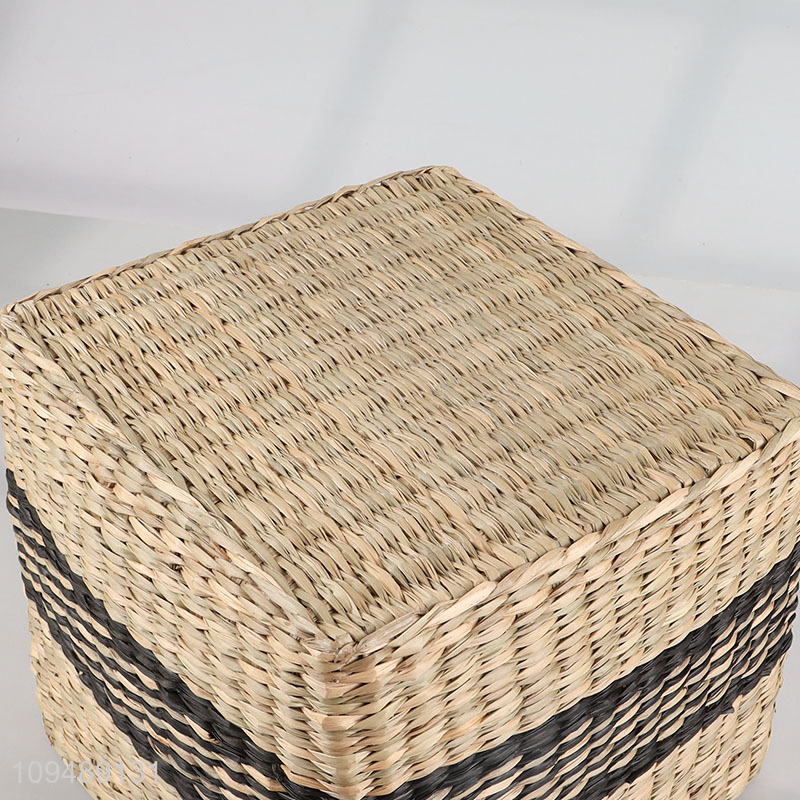 Latest products   seagrass storage basket for household