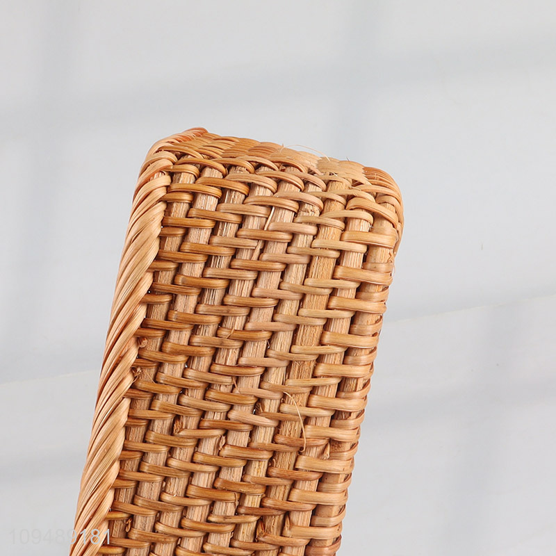 Wholesale rectangle rattan storage basket for household