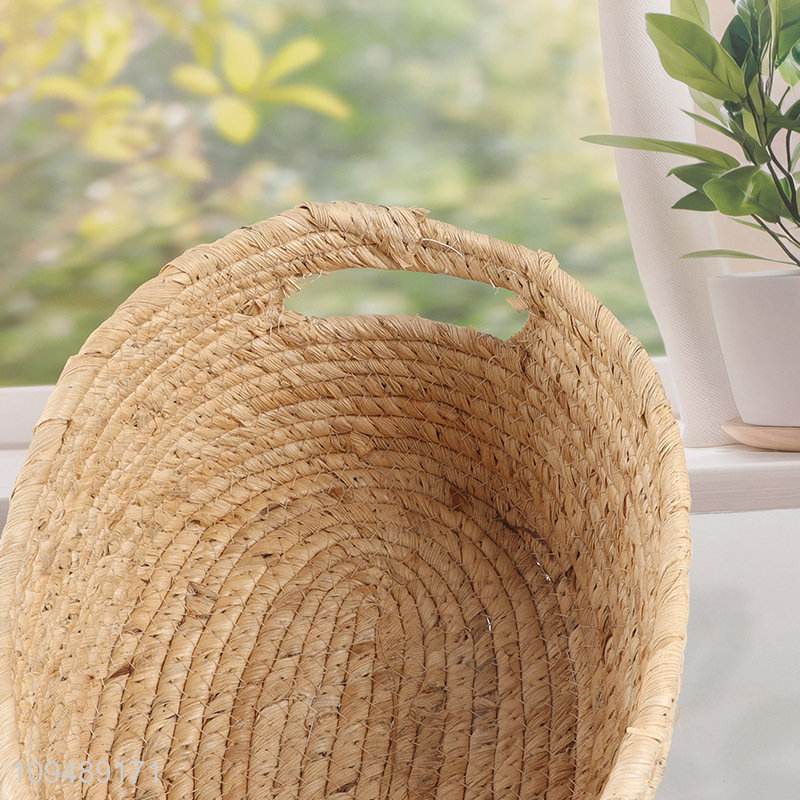 New arrival  seagrass storage basket with handle
