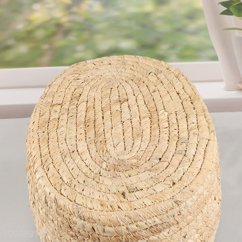 New arrival  seagrass storage basket with handle