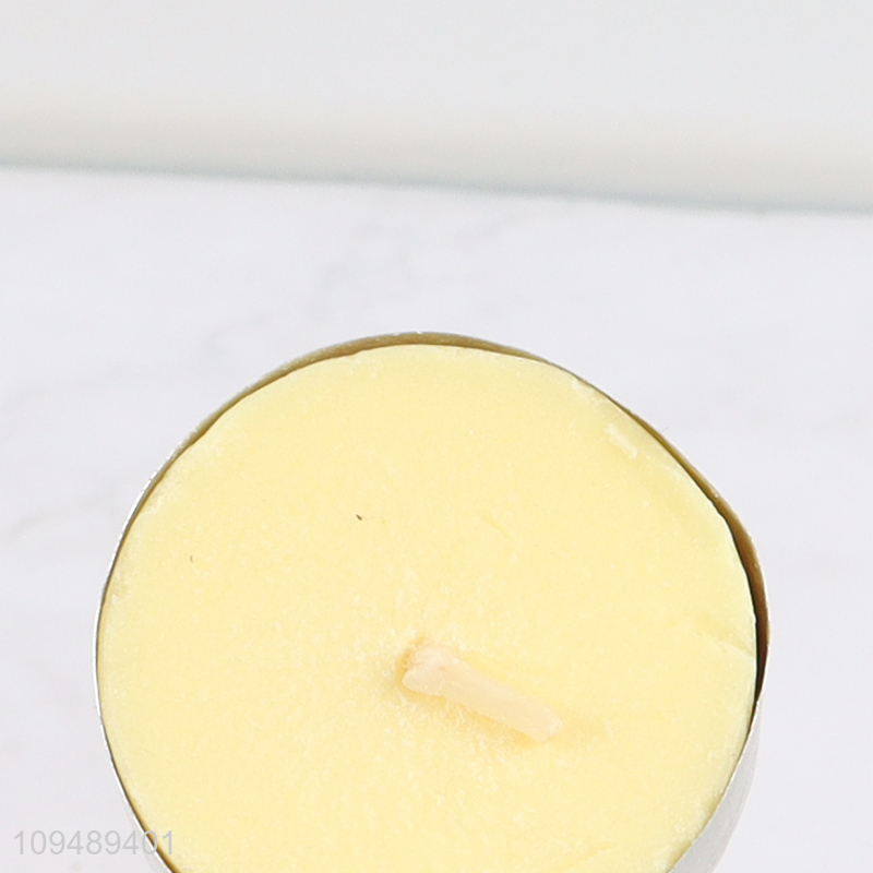 Yiwu market lemon fresh scented tealight candle