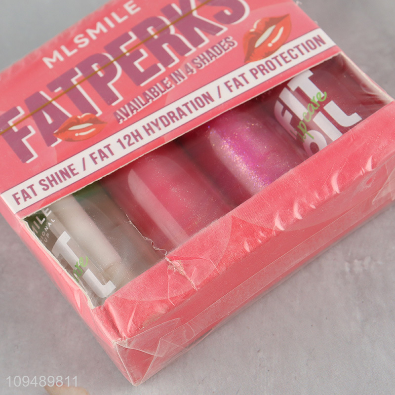 Hot selling 4pcs lip gloss oil set